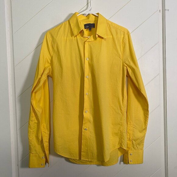 Vince dress shirt mens size small.  great yellow color. RARE FIND - Picture 1 of 6